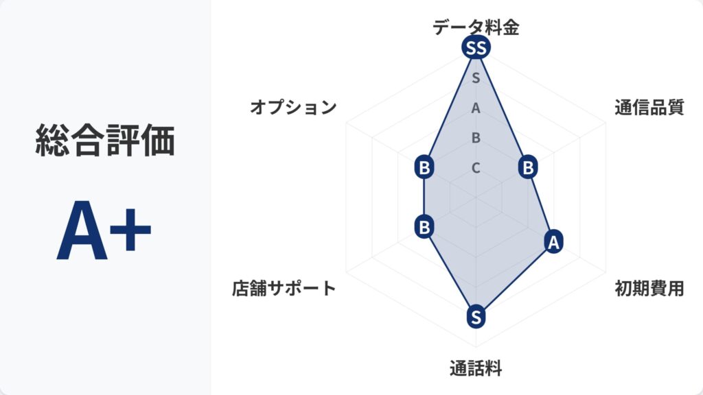 日本通信SIM_レーダーチャート